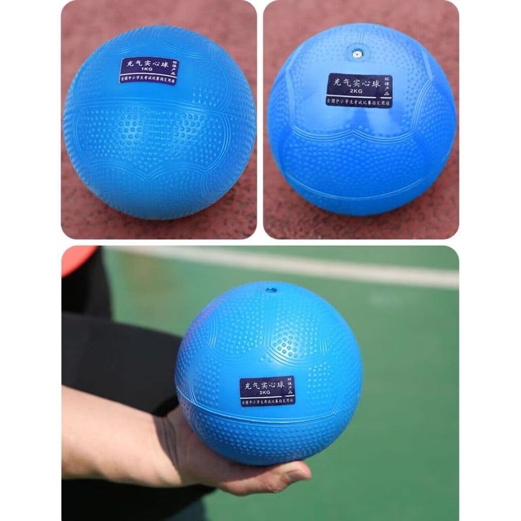 Bola sólida exame do ensino médio dedicado 2KG bola de chumbo inflável de borracha exame esportivo treinamento padrão jú