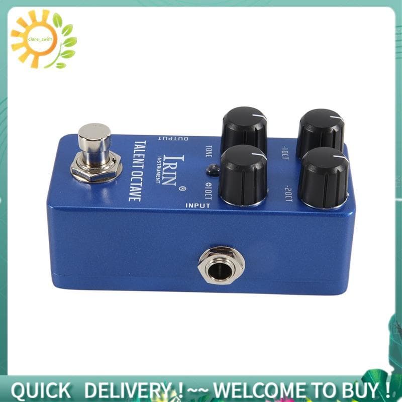 - 19 Talent Oitava Pedal De Efeito De Guitarra 3 Efeitos Sonoros Separados Pedais True Bypass Acessórios