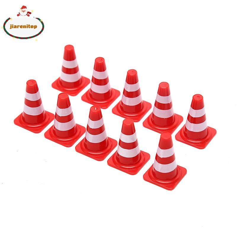 jiarenitop 10x Mini Cones De Plástico Treinamento Esportivo Roadblo Sinais De Trânsito br