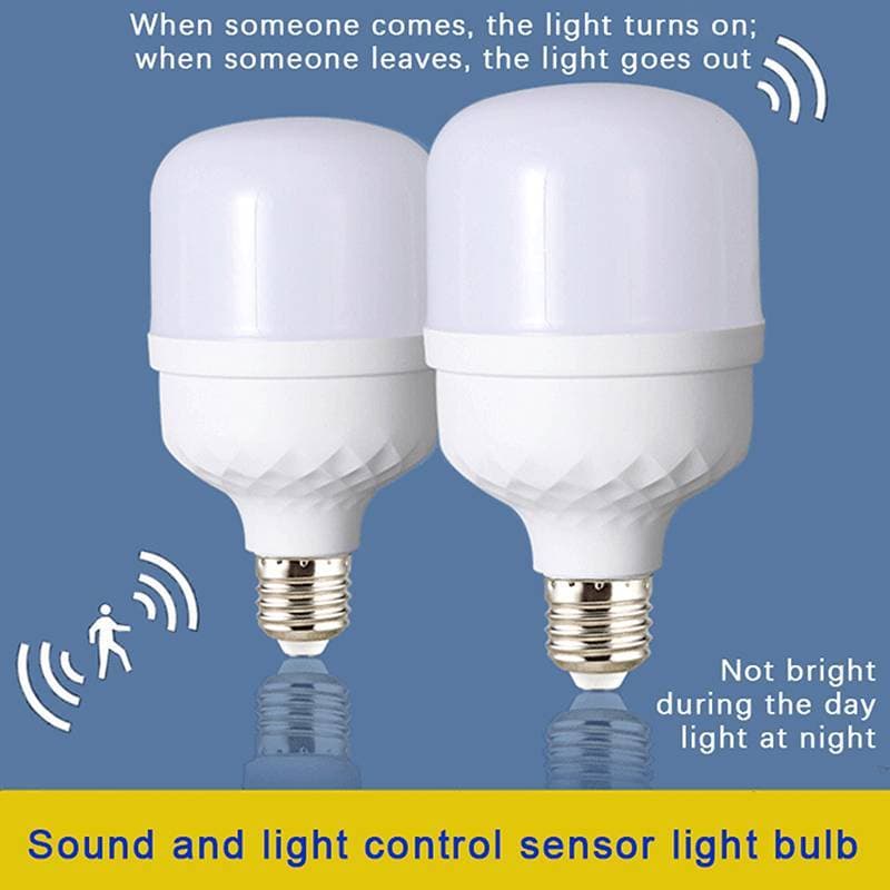 QUTI Auto ON/OFF Sensor De Lâmpada De Indução Movimento Automático LED Inteligente Ativada Por Voz 220V Luz Economizador