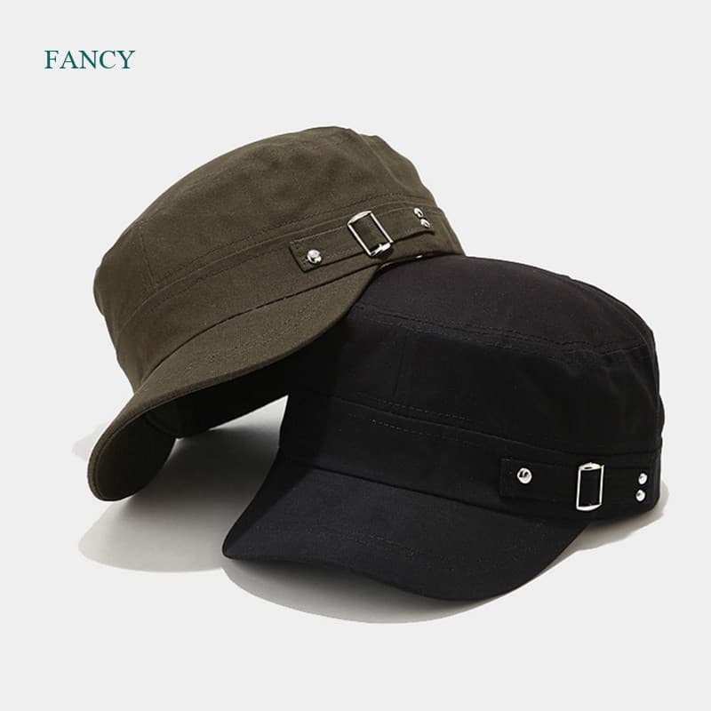 Chapéu de proteção solar casual estilo militar para atividades ao ar livre, material clássico de algodão, nova moda de p