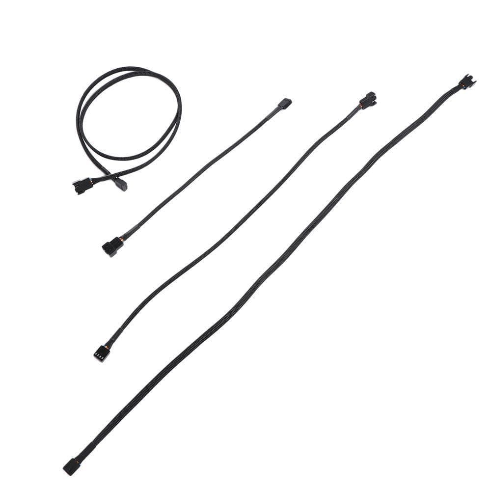 Cabo De Extensão Do Ventilador CPU Fio 3P 1pc Conector 4P Sistema Refrigeração 3 Pinos Para Computador