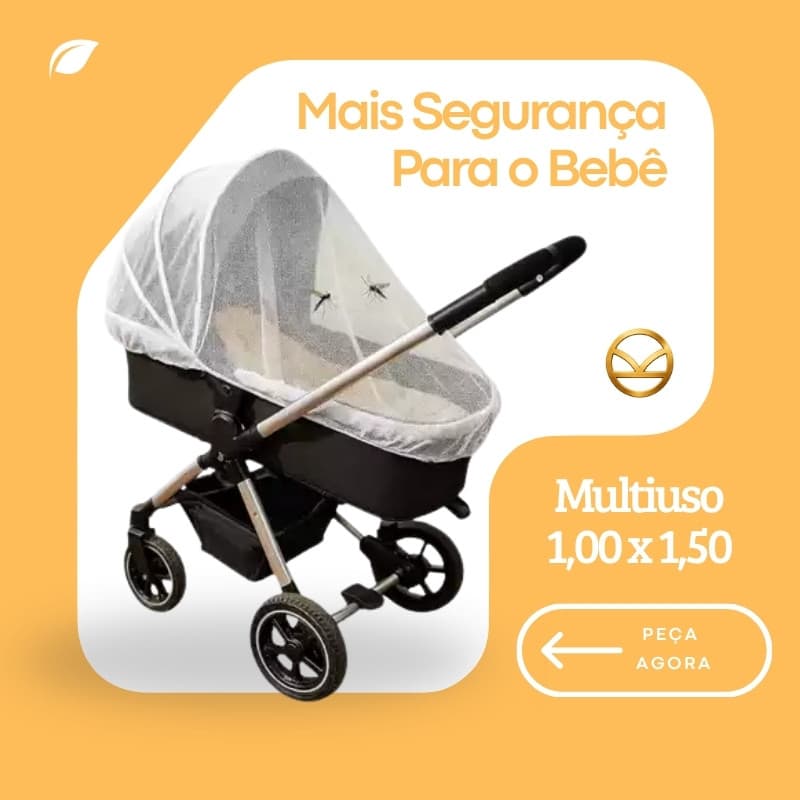 Mosquiteiro Universal Portátil Bebê Carrinho Berço Proteção Contra Mosquitos Respirável