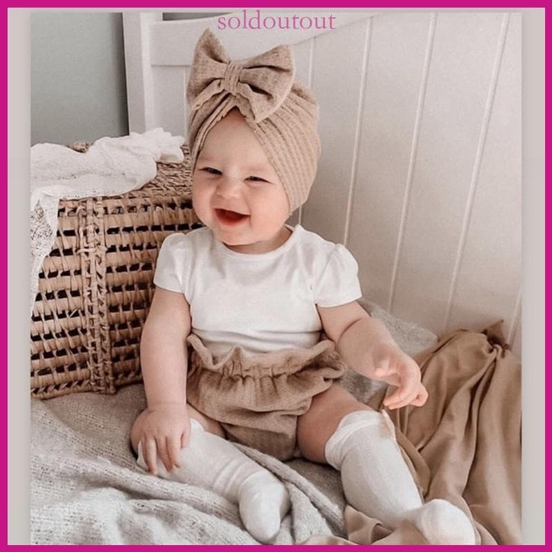 Turbante de Inverno para Bebês SOL, Acessório para a Cabeça, Adequado para Bebês Meninas de 0 a 18 Meses, Gorro para Rec