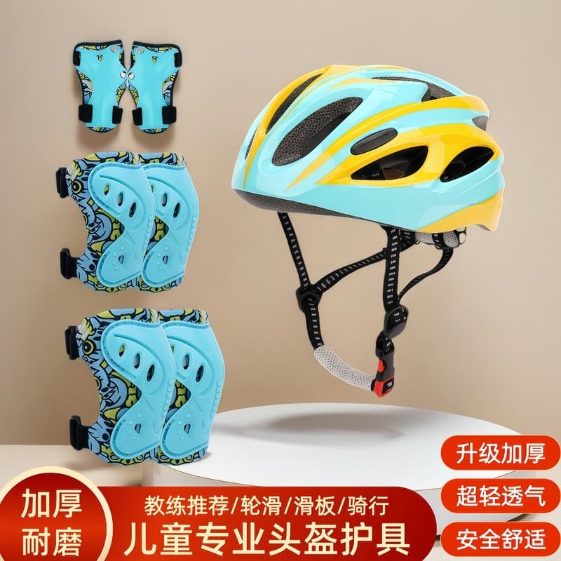 Liga de patinação crianças capacete equipamentos de proteção rolo skate joelheiras conjunto completo esportes meninos me