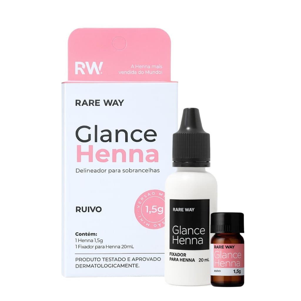 Henna Sobrancelha Glance Rare Way Mini 1,5 G Ruivo