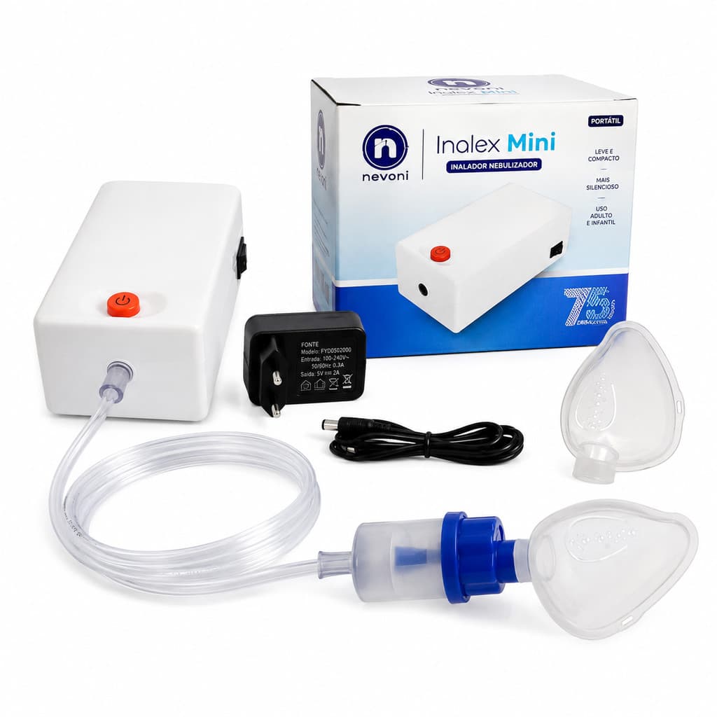 Inalador nebulizador Nevoni Inalex Mini Portátil