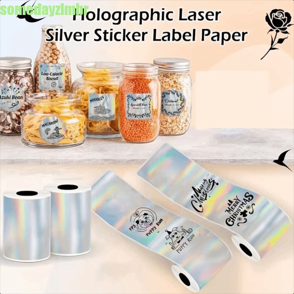 SOMEDAYZL0M Papel Térmico Holográfico , Papéis De Impressora Térmica Colorida HD De Cores Vibrantes , De Longa Duração