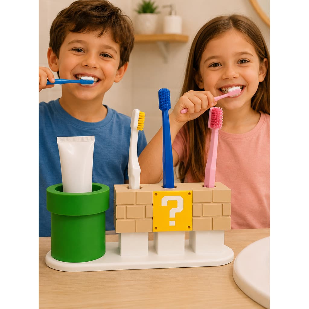 Porta Escovas de Dente Organizador Banheiro Estilo Cano Com Porta Pasta Suporte Escovas Porta Creme Dental Decoração Gam