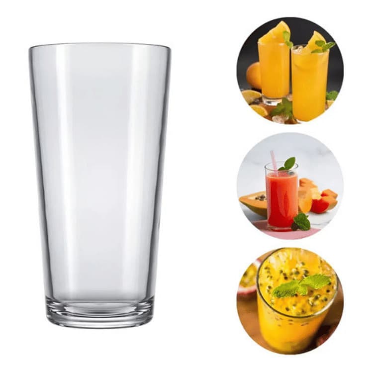 Copo Long Drink Bar 264 ml Transparente Nadir - Kit com 24 Unidades