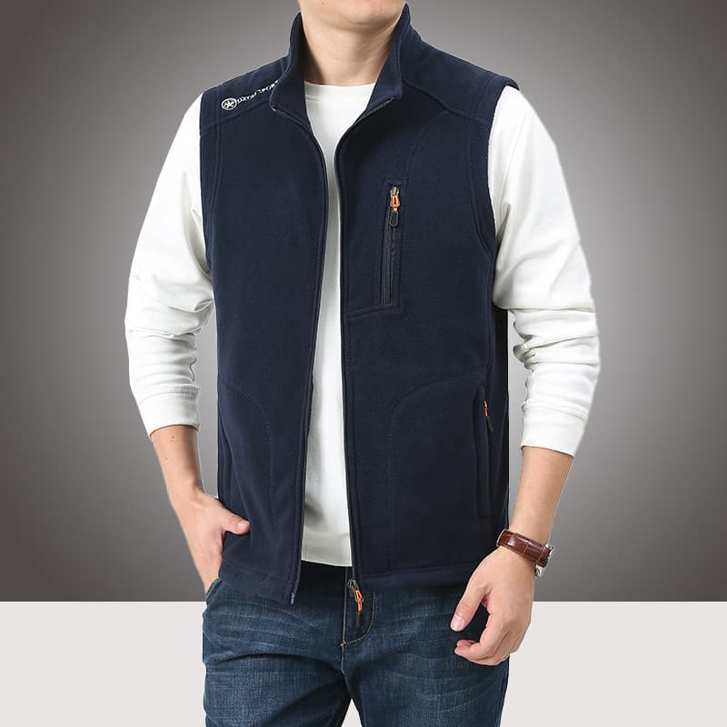 Colete masculino outono inverno velo superior colete de lã esportes ao ar livre jaqueta de lã colete jaqueta masculina