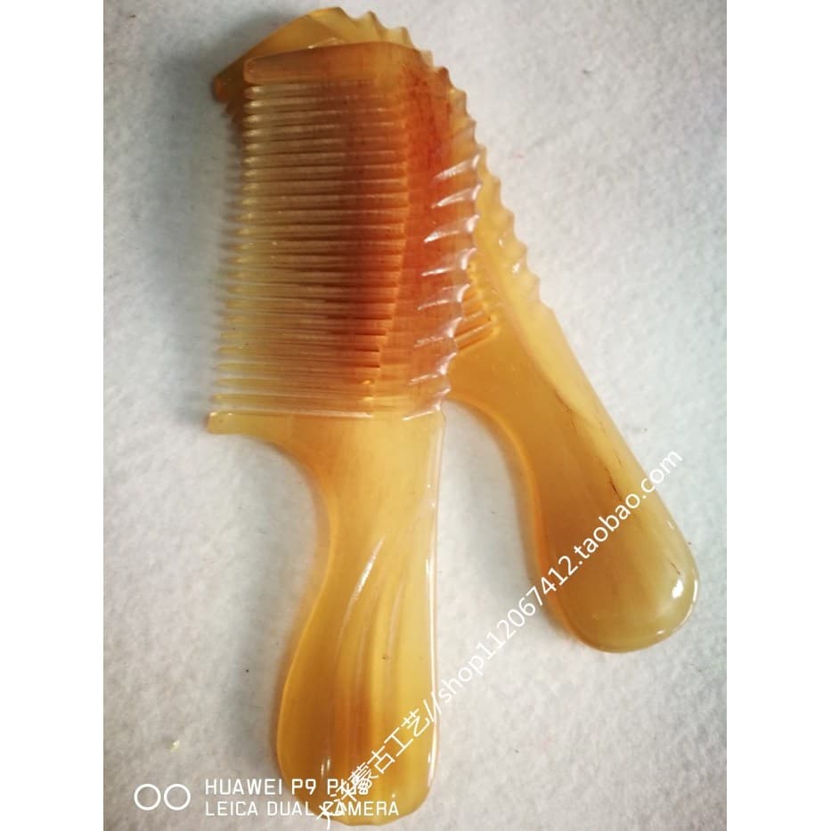 Pente de garra Natural mongol garra Boutique pente engrossado 14cm pente artesanal massagem pente de cabelo grosso pente