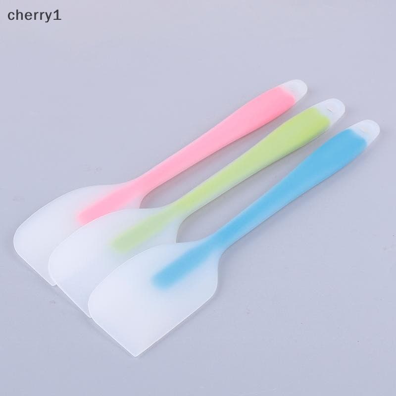 [cer] Colher De Espátula De Silicone Antiaderente Resistente Ao Calor Para Cozinhar Raspador De Bolo De Cozinha [VN]