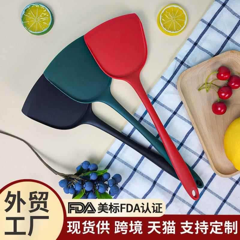 Espátula de Silicone estendida espátula antiaderente tudo incluído espátula chinesa corpo cozinhar colher espátula de ca