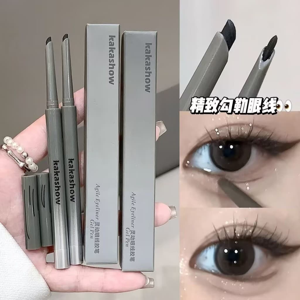 Novo delineador de raposa chinesa!Caneta de Gel delineador vermelho à prova d'água, sem manchas, delineador ultrafino de