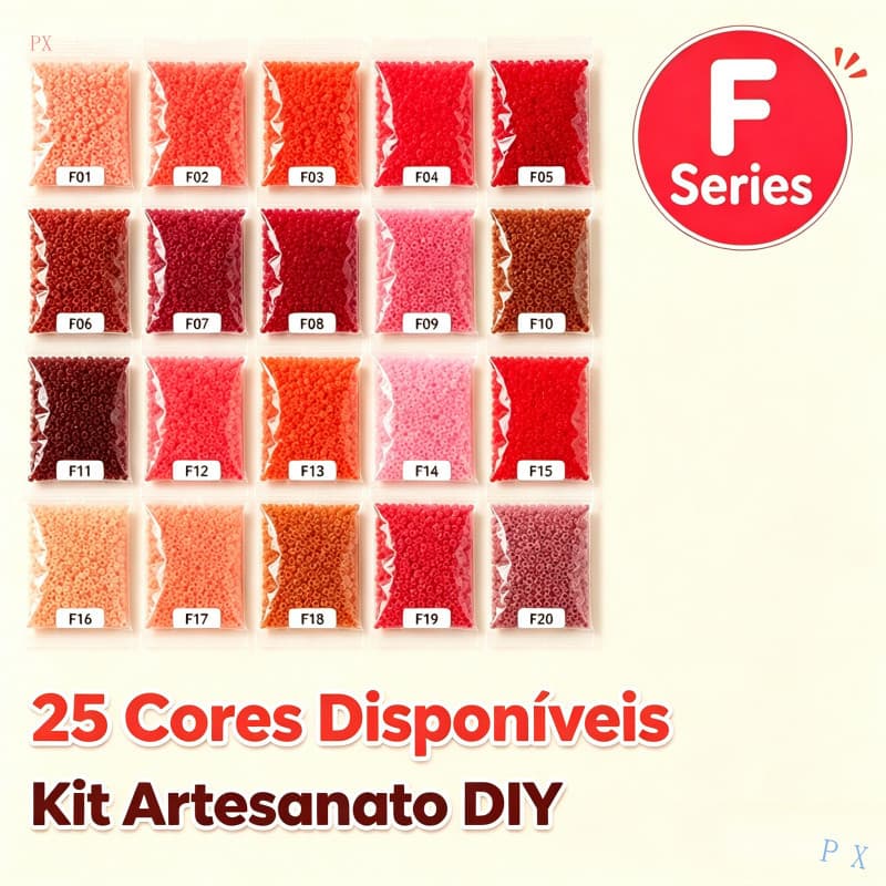 Miçangas de Fusão Mini Série F Pacote Complementar Alta Qualidade 2,6mm PX