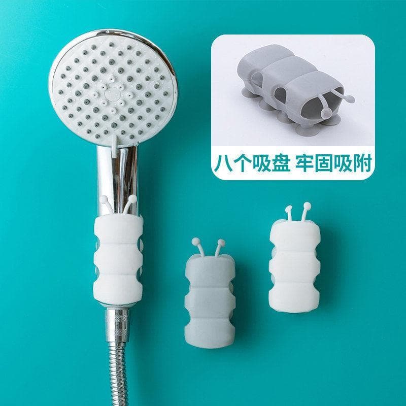Suporte de fixação de chuveiro tipo ventosa removível banheiro chuveiro ferramenta útil Base de Silicone sem perfuração