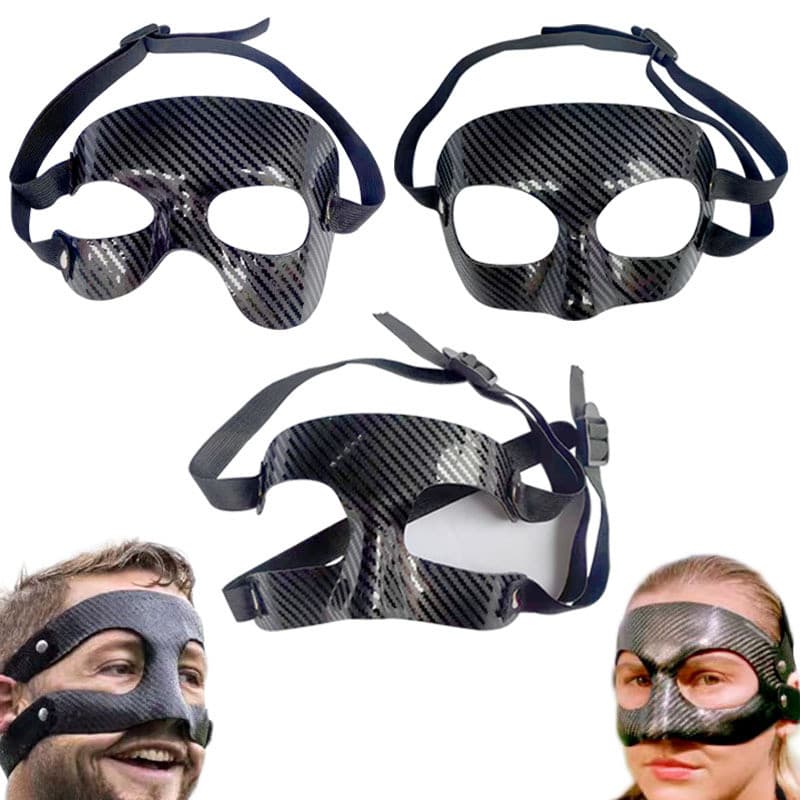 Máscara de basquete proteção facial proteção Nasal transparente basquete esportes equipamentos de proteção máscara de fu