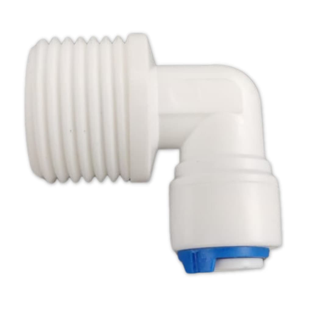 Cotovelo Conector de Engate Rápido para Filtro Mangueira 1/4" x 1/2" Joelho Conexão Conector
