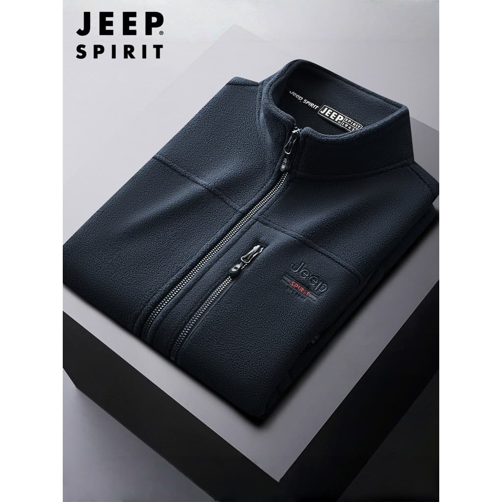 Jeep velo colete masculino outono inverno gola alta solto colete 2025 novo estilo exterior Wear Casual colete masculino