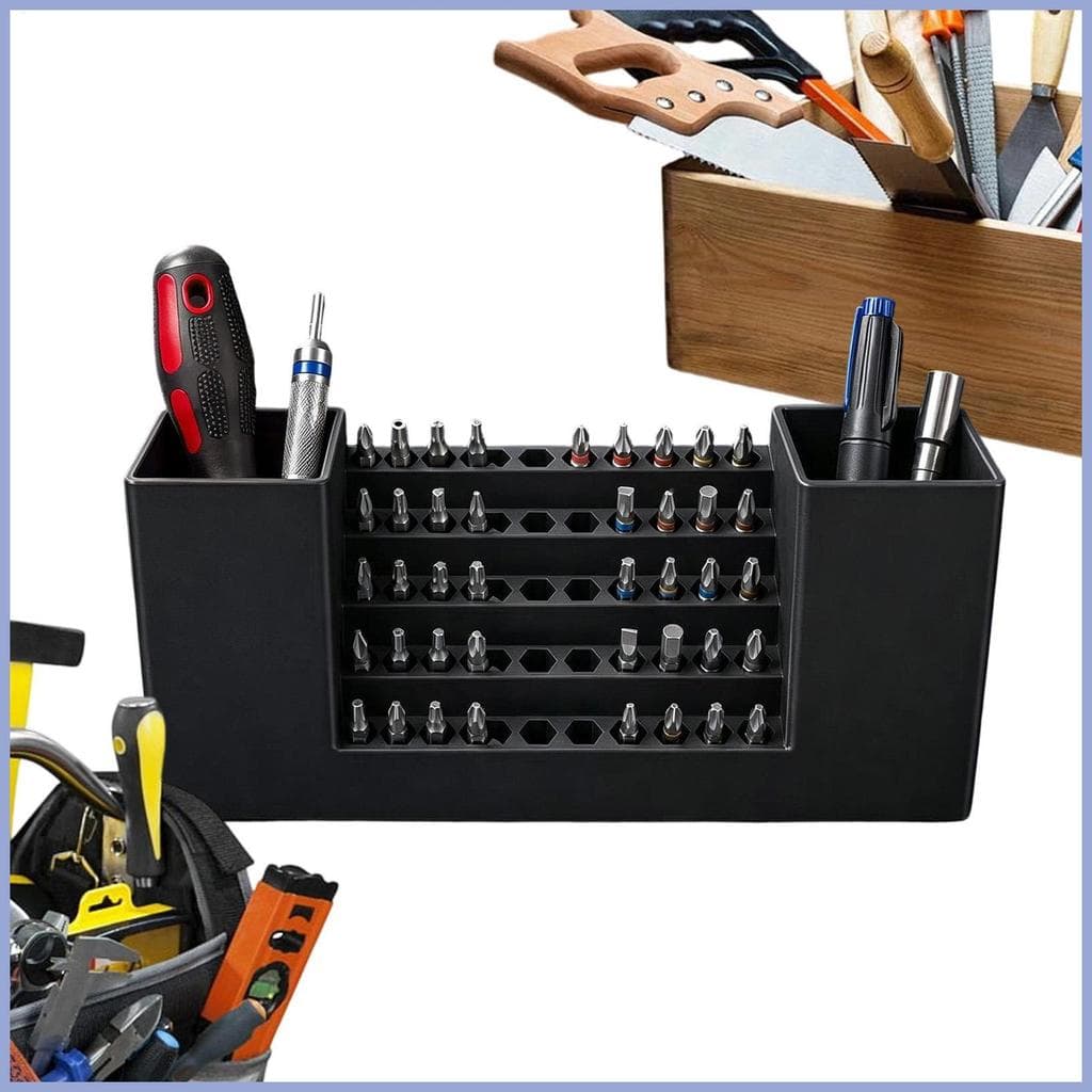 Organizador De Brocas , Grande Capacidade , 50 Espaços , 3D , Impresso , Rack De Armazenamento , Parafuso , Para Bancada