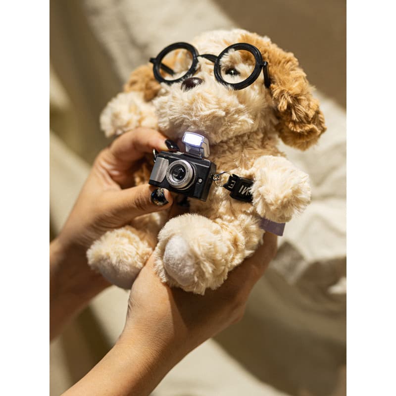 Palma bebê ovo Tart filhote de cachorro boneca brinquedo de pelúcia boneca crianças calmante filhote de cachorro bonito