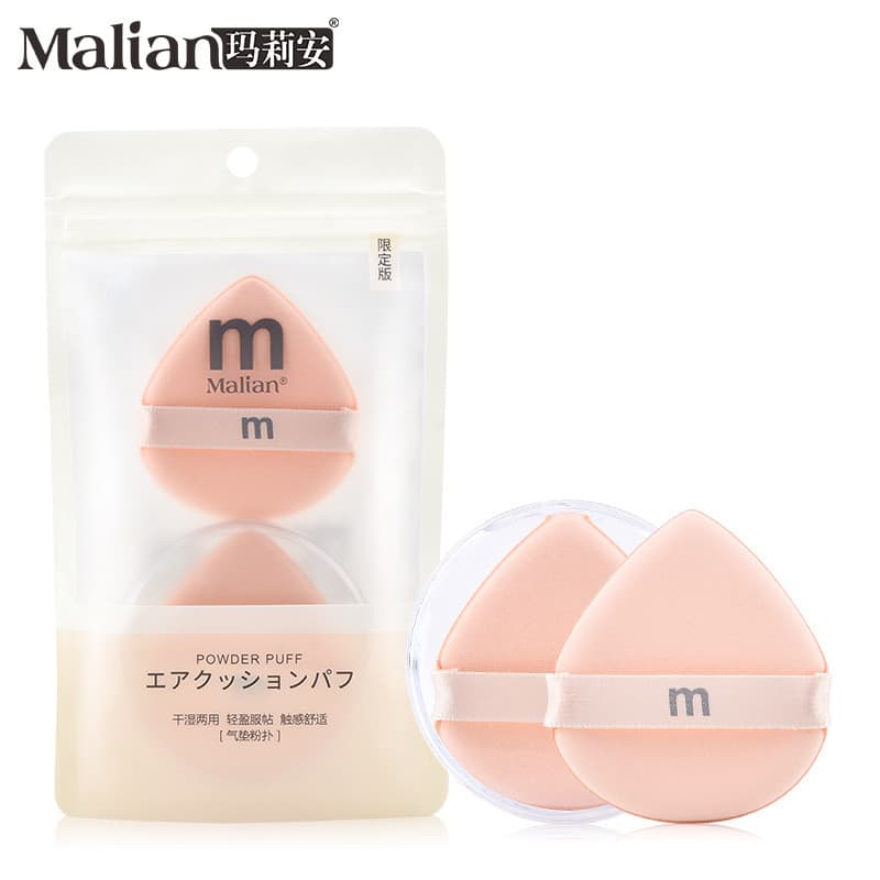 Marian Edição Limitada Almofada de Ar Puff Blush Triângulo Dupla Face Super Macio Não Coma Base Líquida Dedicado Molhado