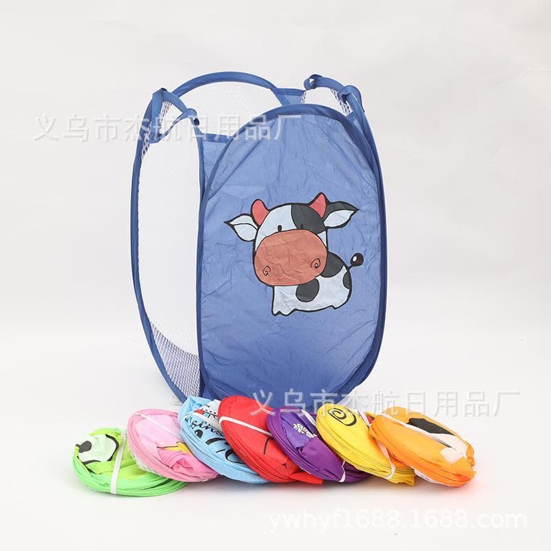 Cesta de roupas sujas para arte em rede doméstica Cesto de roupas sujas Cesto de armazenamento de roupas de brinquedo do