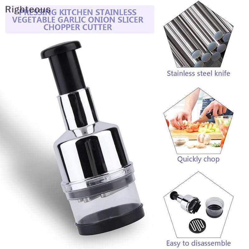 Rightrous Cortador De Cebola E Frutas Vegetais , Prensa Manual , Picador De Alimentos , Moedor De Alho , Novo