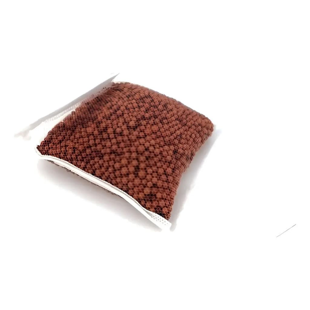 Mini Cerâmica Biológica 4mm Para Aquário 80g Marrom Skrw