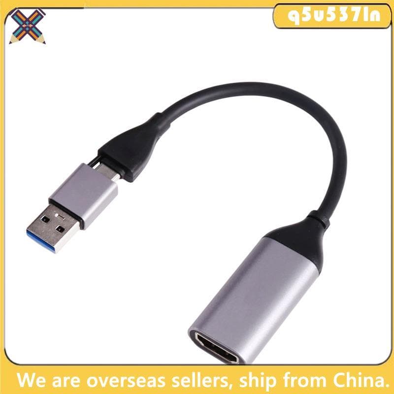 Placa De Captura De Vídeo 1080P De Gravação De Transmissão Ao Vivo-Compatível Com USB A/- C Video Grabber Para Reuniões