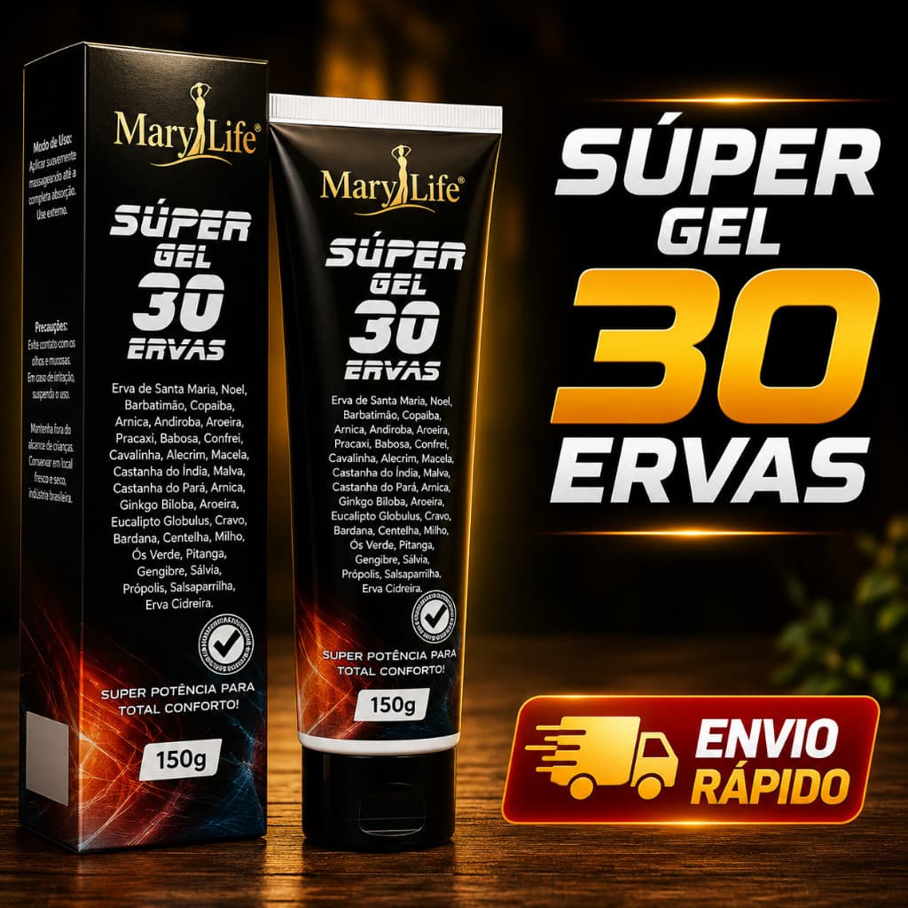 Super Gel 30 Ervas 150g Mary Life