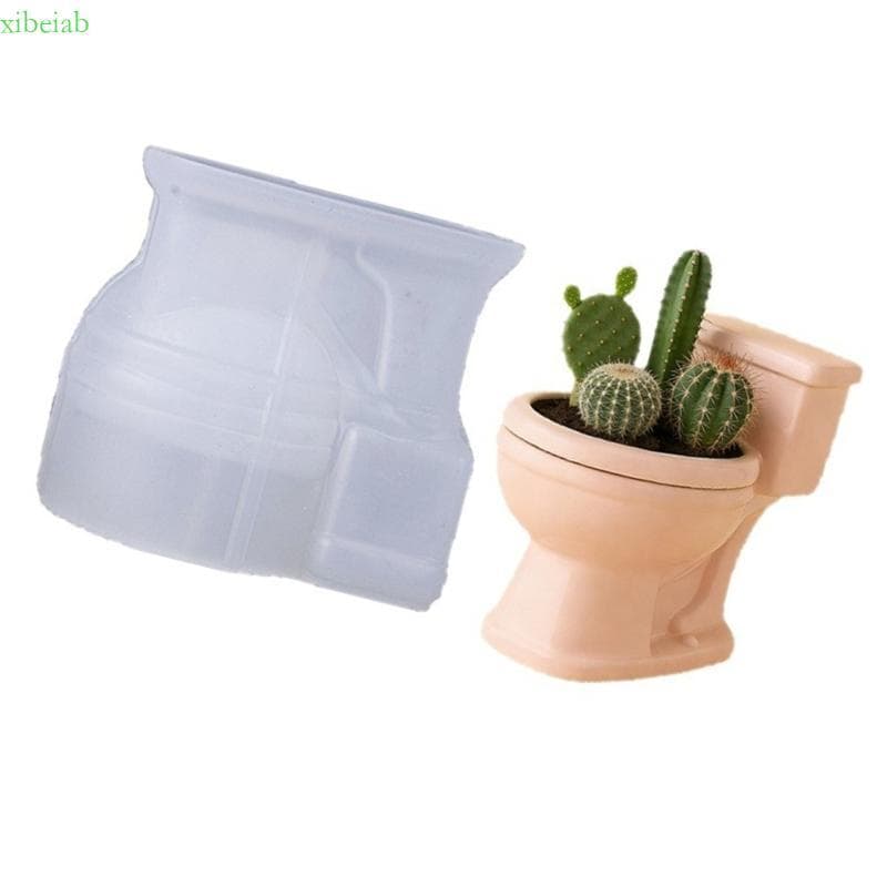 Molde Decorativo Forma Vaso Sanitário Silicone xibeiab Perfeito Para Arte Resina E Presentes Artesanais