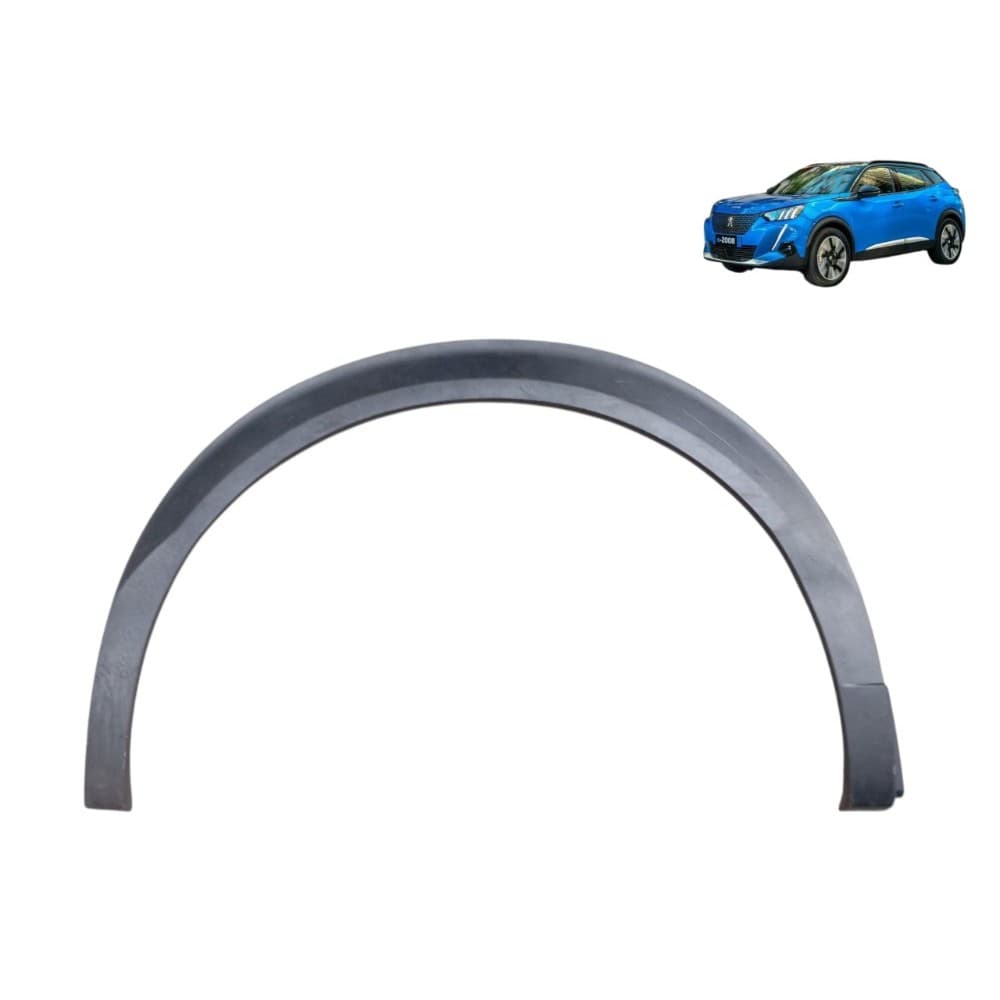 Moldura Paralama Traseiro Direito Peugeot 2008 2023 24 2025 Preto Fosco