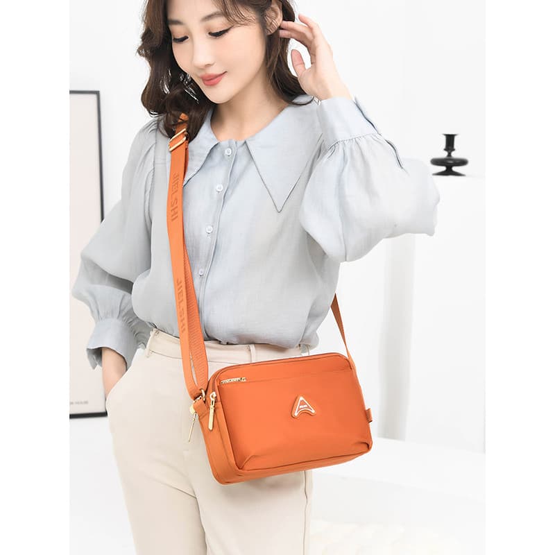 Nova mãe saco de náilon saco do mensageiro de meia-idade pequeno saco do mensageiro feminino saco de lona Oxford pano
