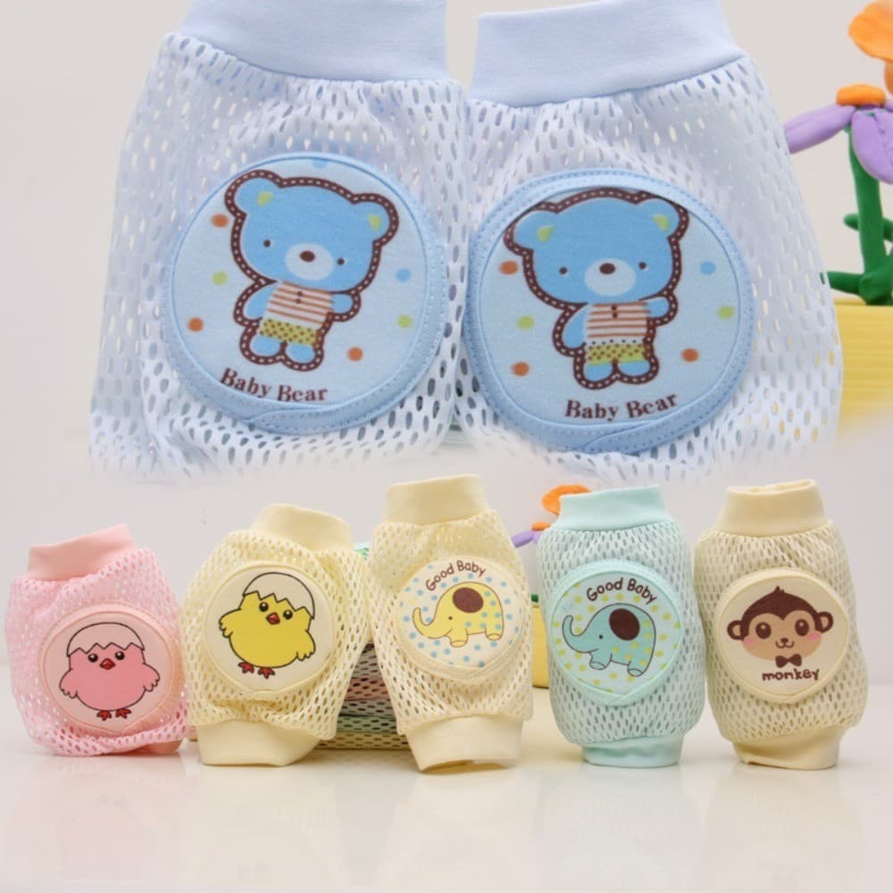 Bonito Bebê Segurança Crawl Pads Respirável Joelheira Infantil Crianças Protetor De Joelho Confortável Rastejando Almofa