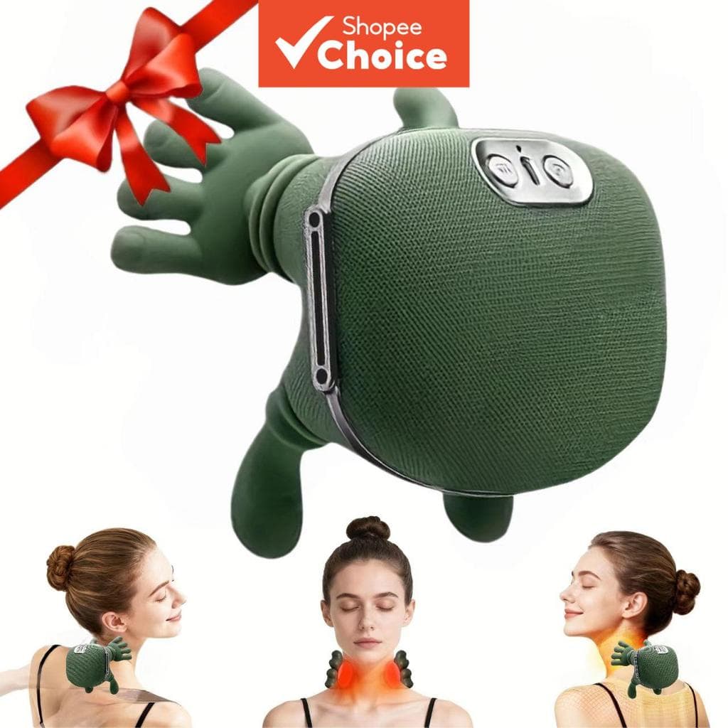 Massageador corporal múltiplo de carregamento sem fio, massageador cervical elétrico, eficaz para alívio da dor muscular