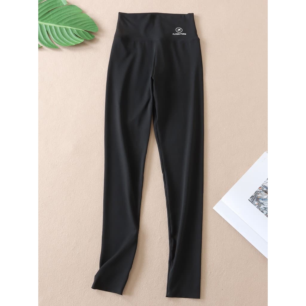Cintura alta mais magro olhar preto Leggings feminino verão de secagem rápida respirável esportes Yoga exterior Wear mag