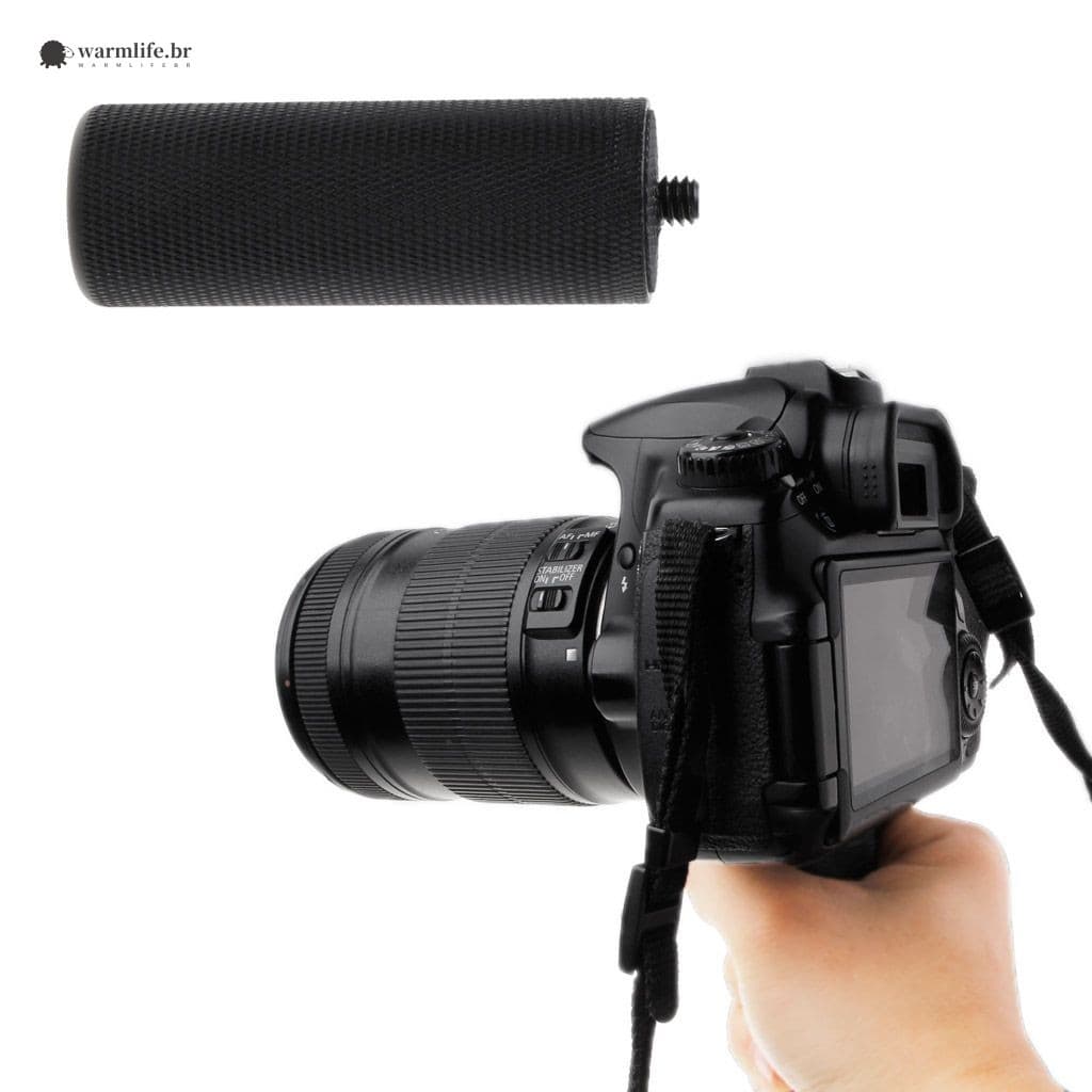 Alça Estabilizadora De Metal 1/4 Para Câmera De Vídeo Flash LED