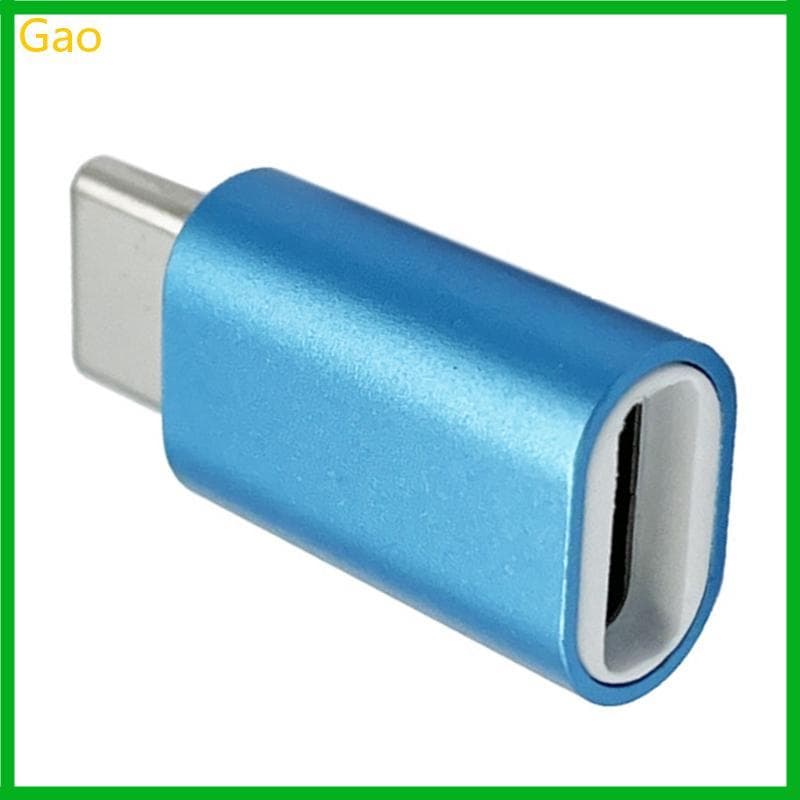 Adaptador Bloqueador De Dados USB C Gao Plugs-and-Play Que Bloqueia Transferência Azul Claro