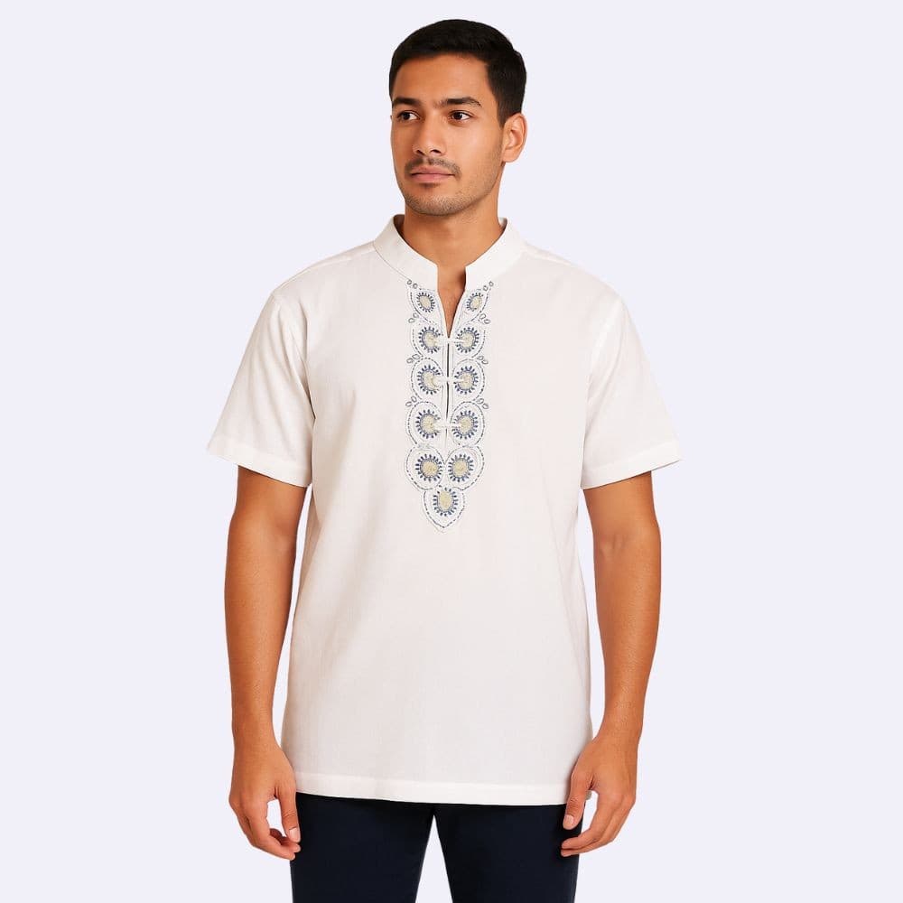 Bata Masculina Indiana Bordada