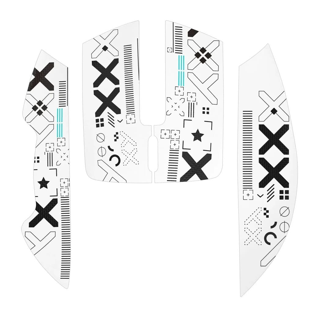 Adesivos Grip Tape Antiderrapantes p/ Mouse Attack Shark X11 Branco