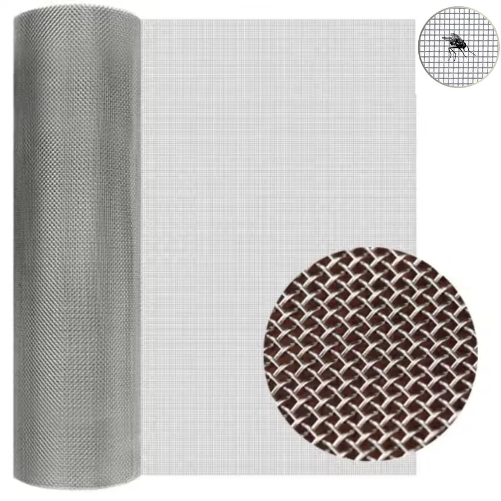 Tela Mosquiteira Inox 304 Resistente Anti Pragas 1 m x 1 metro