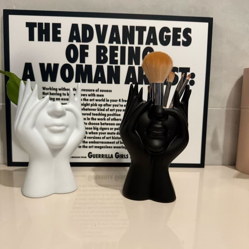 Criativo Arte Do Corpo Cosméticos Escova Balde De Armazenamento Escritório Desktop Sala Estar Decoração Ornamento Multif