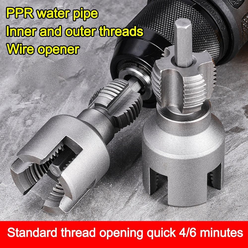 Rosqueador Fazer Rosca Em Tubo De Pvc 1/2 + 3/4 Furadeira
