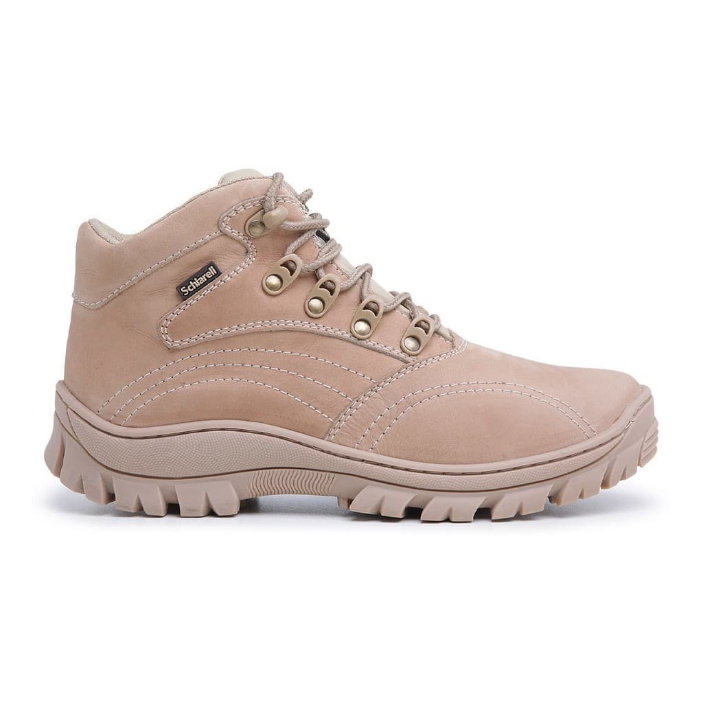 Bota Botina Coturno Unissex Couro Adventure Militar palmilha em gel