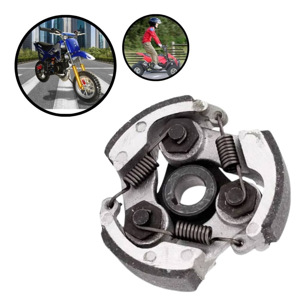 Embreagem Reforçada 3 Molas Para Motor 2 Tempos 49cc 80cc Universal Mini Moto e Kart