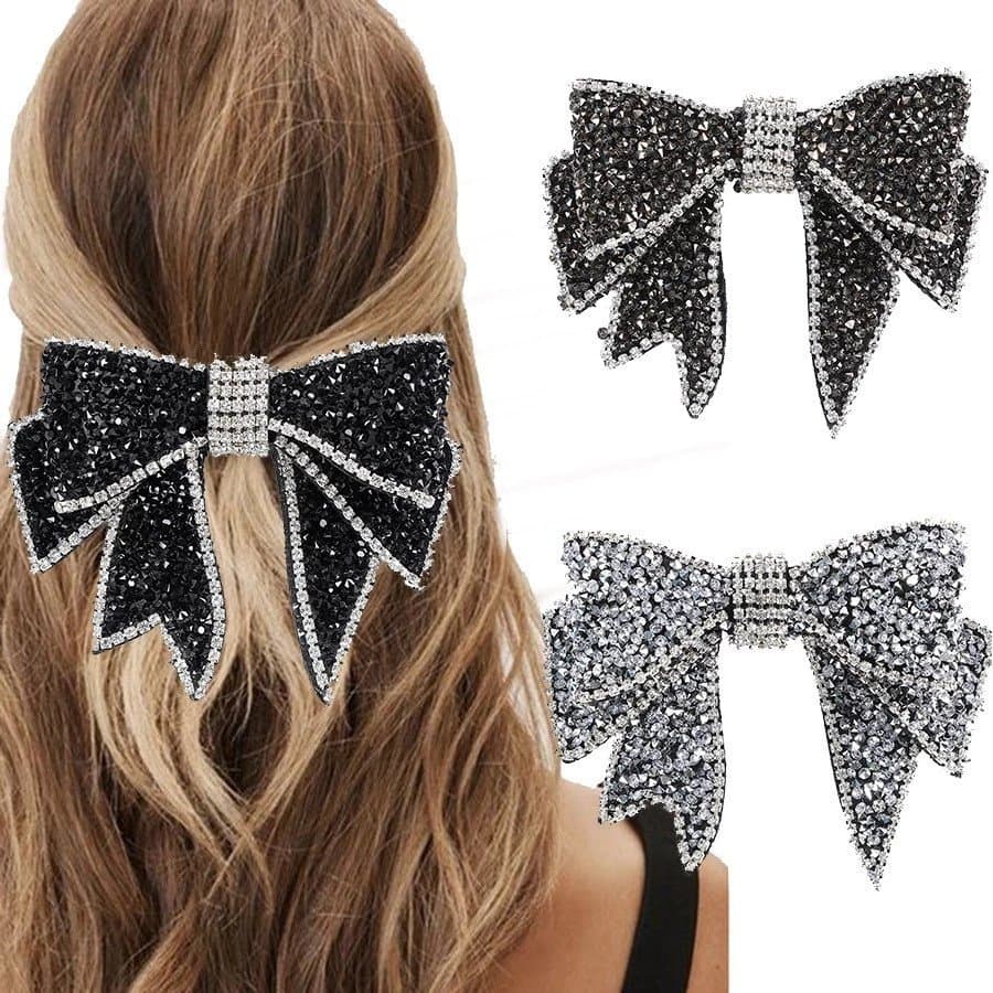 Coreano Grande Arco Cheio De Diamante Hairpin Cristal Strass Barrette Grampo De Cabelo Feminino Meninas Moda Acessórios