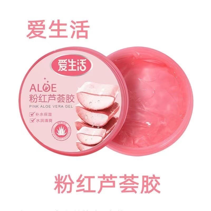 Folha verde amor vida rosa Aloe Vera Gel 180g treinamento militar Facial após o sol hidratante creme hidratante máscara
