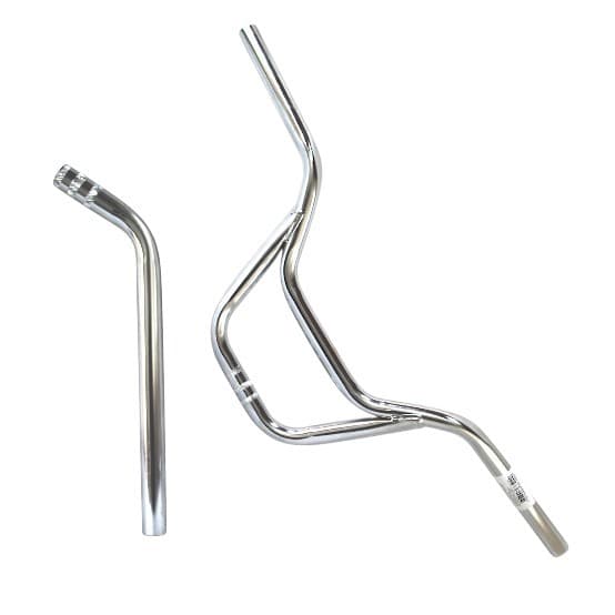 GUIDÃO M9 CROSS FREESTYLE BMX  ARO 20 FLY BIKE SHOP CANOTE CURVO 22,22MM EM AÇO MONTADINHA RAIO PARA BICICLETAS